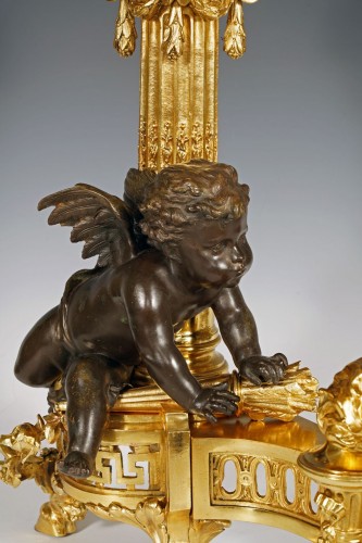 Antiquités - Raingo Frères - Paire de Chenets, France circa 1870