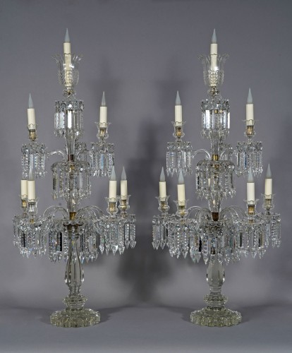 Lighting  - Baccarat - Pair of Crystal Candelabras, France circa 1870