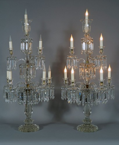 Baccarat - Pair of Crystal Candelabras, France circa 1870 - 