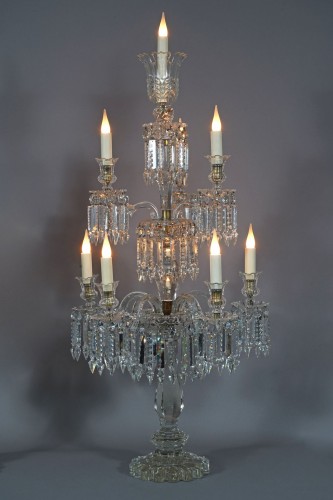19th century - Baccarat - Pair of Crystal Candelabras, France circa 1870