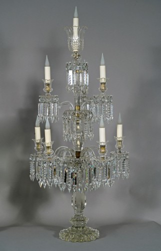 Baccarat - Pair of Crystal Candelabras, France circa 1870 - Napoléon III