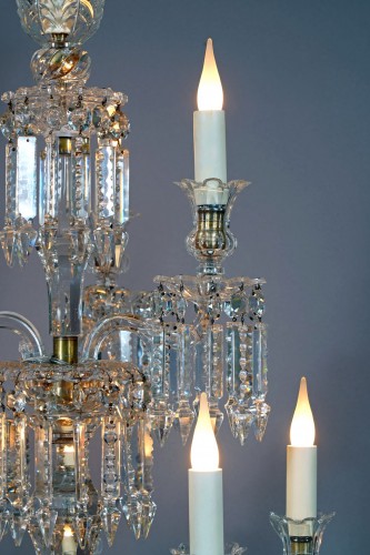 Antiquités - Baccarat - Pair of Crystal Candelabras, France circa 1870
