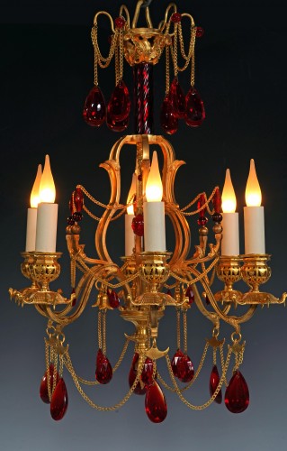 Luminaires Lustre - H. Vian - Lustre orientaliste, France circa 1890