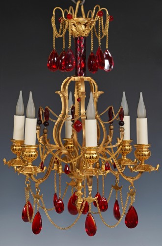 H. Vian - Lustre orientaliste, France circa 1890 - Tobogan Antiques