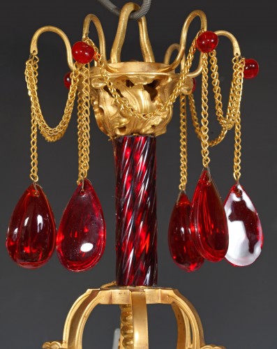XIXe siècle - H. Vian - Lustre orientaliste, France circa 1890