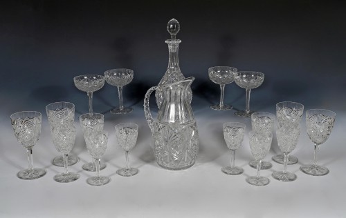 Verrerie, Cristallerie  - Baccarat, Service de verres "Lagny", France circa 1930