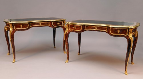 H.-L. Wassmus, paire de bureaux, France circa 1860 - Mobilier Style Napoléon III