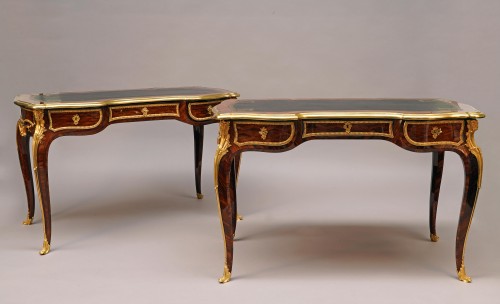 Mobilier Bureau et Secrétaire - H.-L. Wassmus, paire de bureaux, France circa 1860