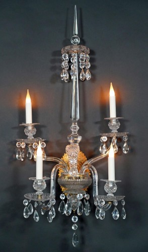 Baccarat, Set of four Crystal Wall-lights, France Circa 1950 - 