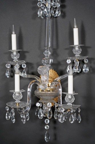 Baccarat, Set of four Crystal Wall-lights, France Circa 1950 - 