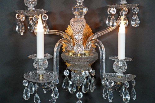  - Baccarat, Set of four Crystal Wall-lights, France Circa 1950