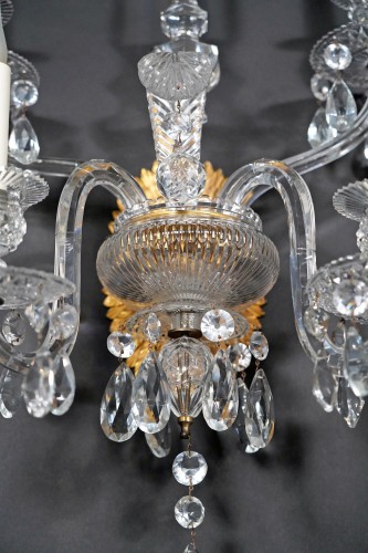 Antiquités - Baccarat, Set of four Crystal Wall-lights, France Circa 1950