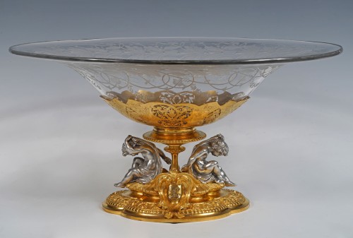 G. Denière - &quot;Cupids&quot; Bowl, France circa 1870 - Decorative Objects Style Napoléon III