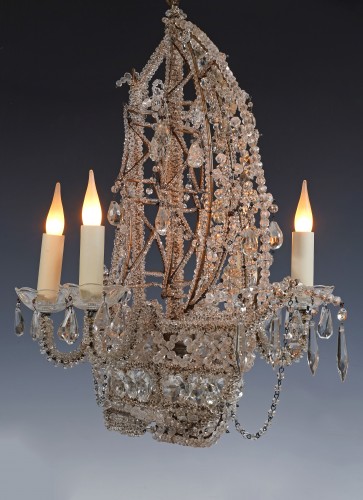 20th century - Maison Baguès - &quot;Nave&quot; Chandelier, France 20th Century
