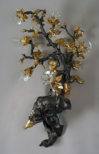 Raingo Frères - &quot;The Japanese&quot; Wall-Light, France circa 1860 - 