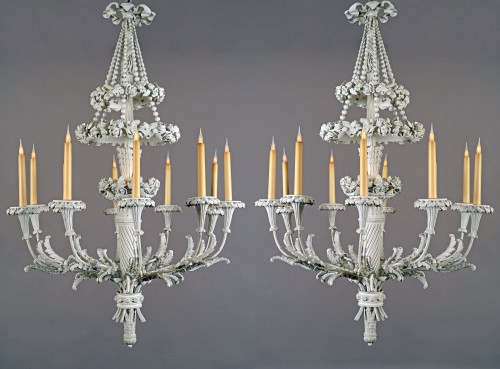 Paire de Lustres au carquois, France circa 1870 - Luminaires Style Napoléon III