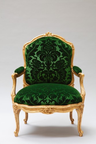 Set Of Four Armchairs “à Chassis&quot; After M.Gourdin, France, Circa 1880 - 
