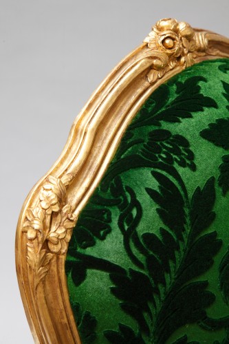 Antiquités - Set Of Four Armchairs “à Chassis&quot; After M.Gourdin, France, Circa 1880