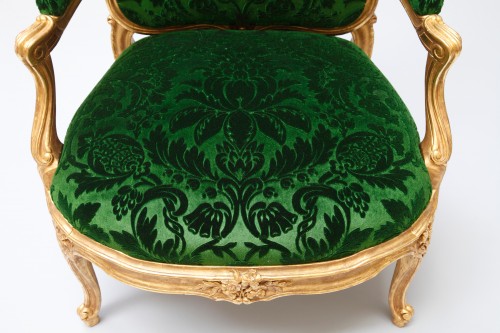 Antiquités - Set Of Four Armchairs “à Chassis&quot; After M.Gourdin, France, Circa 1880