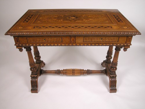 Cortina d’Ampezzo, Renaissance style Center Table, Italy circa 1890 - Furniture Style 