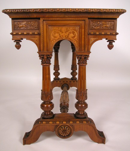 Furniture  - Cortina d’Ampezzo, Renaissance style Center Table, Italy circa 1890