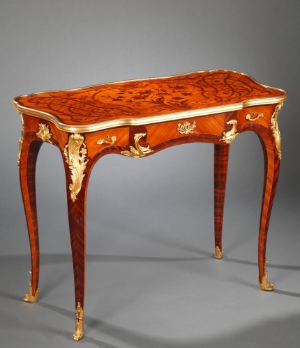 P. Soramni, Louis XV Style Table, France circa 1870 - Furniture Style Napoléon III