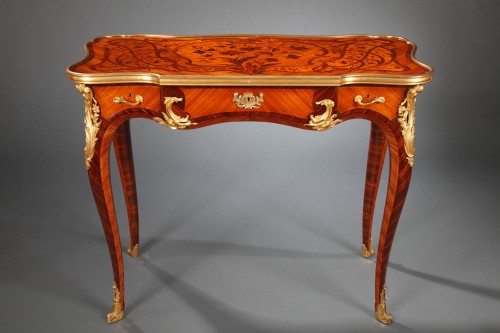 P. Soramni, Louis XV Style Table, France circa 1870 - 