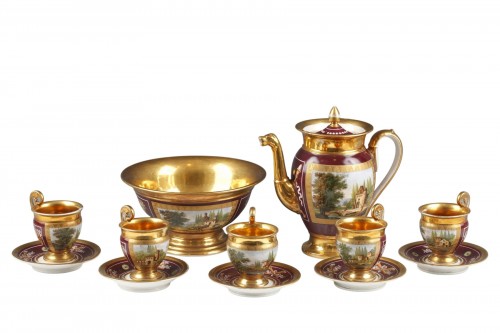 Paris Porcelain Tea Set, France Circa 1880