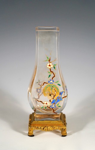 Baccarat And E. Rousseau, Pair Of &quot;Clair de Lune&quot; Vases, France Circa 1880 - 
