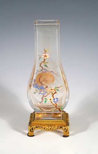 Baccarat And E. Rousseau, Pair Of &quot;Clair de Lune&quot; Vases, France Circa 1880 - 