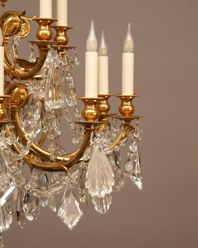 Antiquités - H. Vian - Lustre "aux Papillons", France circa 1890