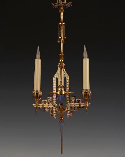 F. Barbedienne - Neo-Byzantine Chandelier, France circa 1880 - 