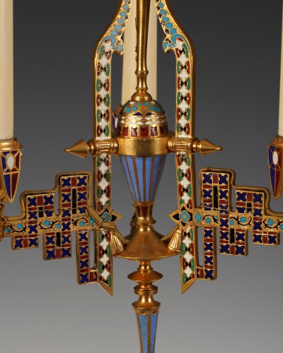 F. Barbedienne - Neo-Byzantine Chandelier, France circa 1880 - 