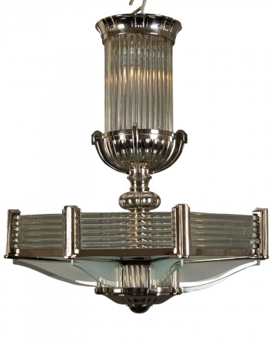 Atelier Petitot, Art Deco Chandelier, France circa 1930
