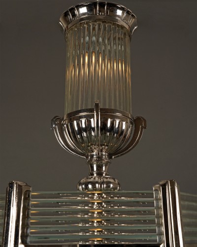 Atelier Petitot, Art Deco Chandelier, France circa 1930 - Art Déco