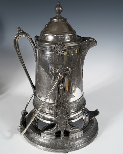 Antiquités - Reed & Barton, Paire de Pichets à eau glacée, Etats-Unis circa 1880