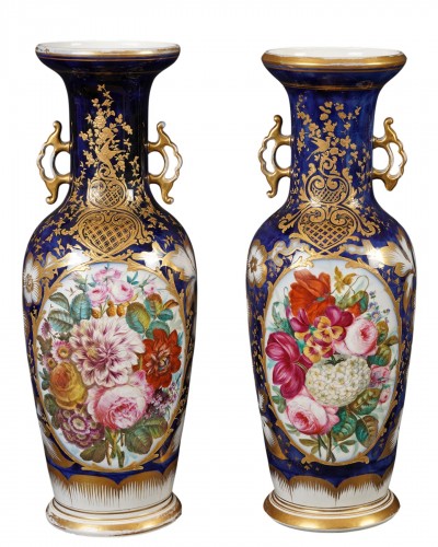 Manufacture de Valentine - Elégante paire de Vases, France circa 1860