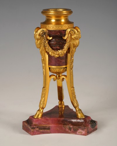 19th century - Pair of "Rams" Candlesticks, France circa 1870