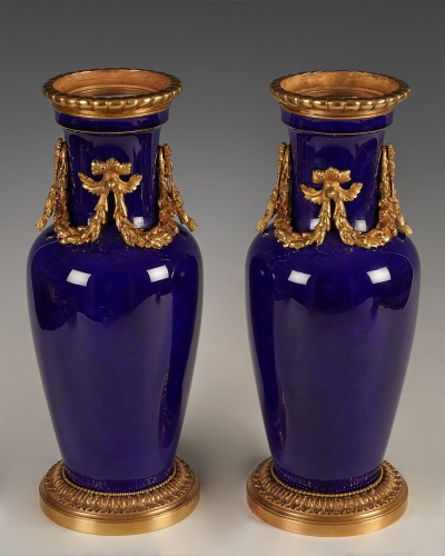 Sèvres, paire de vases datés 1890 - Tobogan Antiques