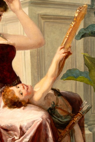 XIXe siècle - Allégorie de la Beauté - R. Morgari, Italie circa 1880