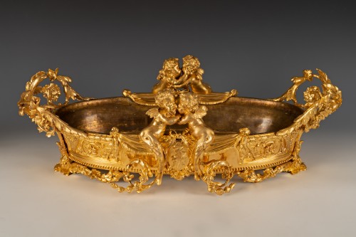 H. Picard, paire de Jardinières "aux Amours", France circa 1860 - Tobogan Antiques