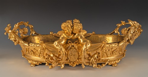 Antiquités - H. Picard, paire de Jardinières "aux Amours", France circa 1860