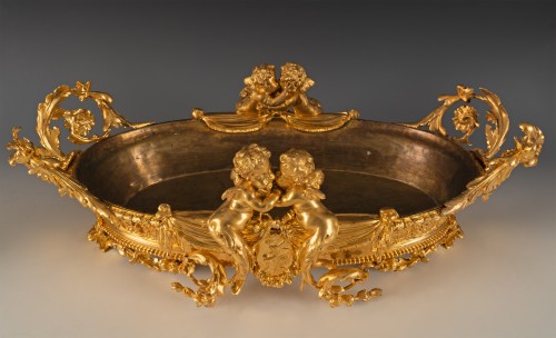 Antiquités - H. Picard, paire de Jardinières "aux Amours", France circa 1860