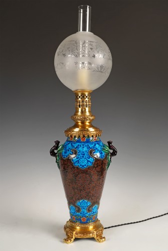 J. Vieillard &amp; Cie and A. de Caranza, Pair of Lamps, France circa 1880 - 