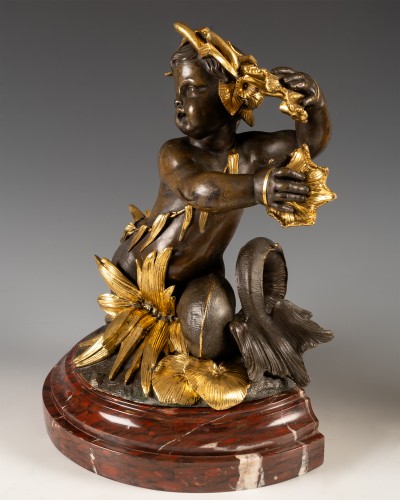 V. Paillard attr. à, Paire de Tritons, France circa 1870 - Tobogan Antiques