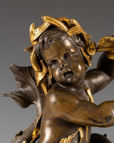 XIXe siècle - V. Paillard attr. à, Paire de Tritons, France circa 1870