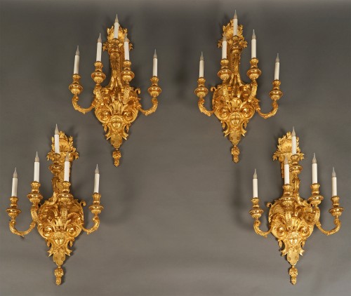 A. Grandpierre, Set of Four Wall-Lights, France circa 1890 - Lighting Style 