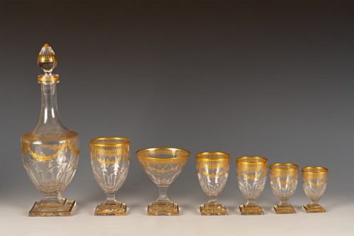 Glass & Crystal  - Saint-Louis, Large Table Service, France circa 1900