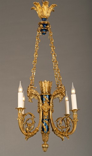 H. Vian, Lustre au Carquois, France circa 1880 - Luminaires Style 
