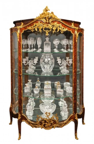 F. Schmit, Louis XV-inspired Vitrine, France circa 1870